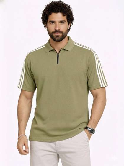 RuledBySun Men Polo Collar T-shirt
