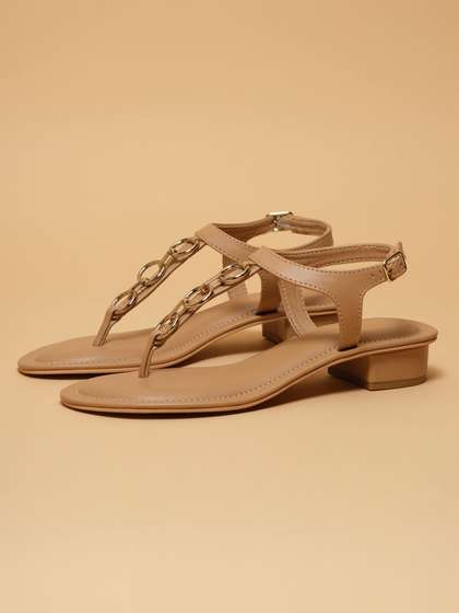 ERIDANI Women
                        Embellished T-Strap Flats