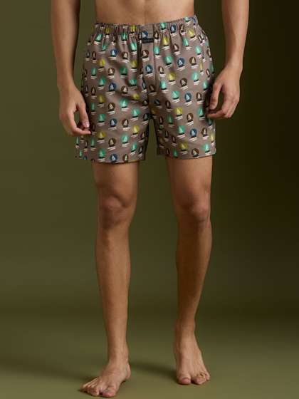 Mast & Harbour
                        Pack Of 2 Printed Pure Cotton Boxers