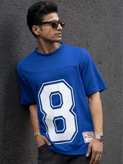 Powerlook Men
                        Printed Drop-Shoulder Sleeves T-shirt