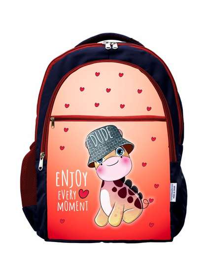 MY FAV Kids Graphic
                    Printed School Backpack with Multiple Zip Pockets