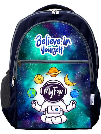 MY FAV Kids Graphic
                    Printed School Backpack with Multiple Zip Pockets