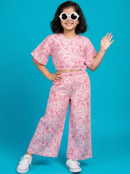 KiddoPanti Girls
                        Printed Top with Palazzos