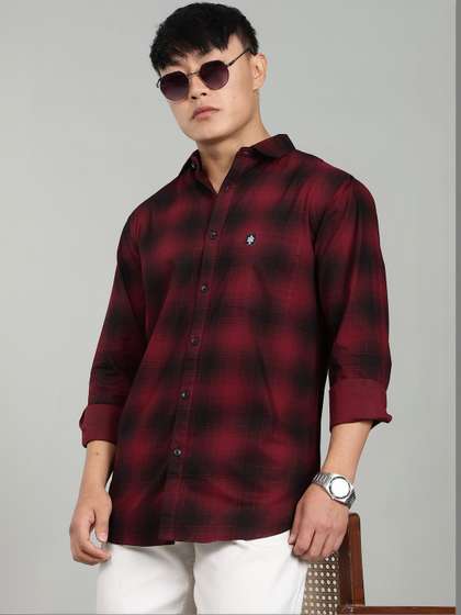 FABRIPPLE Men 1
                        Tartan Checks Checked Casual Shirt