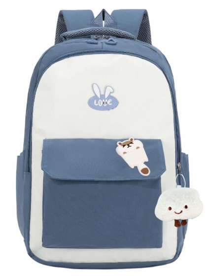 Tinytot Unisex Kids
                    Colourblocked Applique Backpack