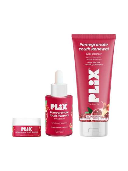 PLIX THE PLANT FIX
                        Set Of 3 Night Cream- 50 g- Dewy Serum- 30 ml
                        & Cleanser- 100 ml