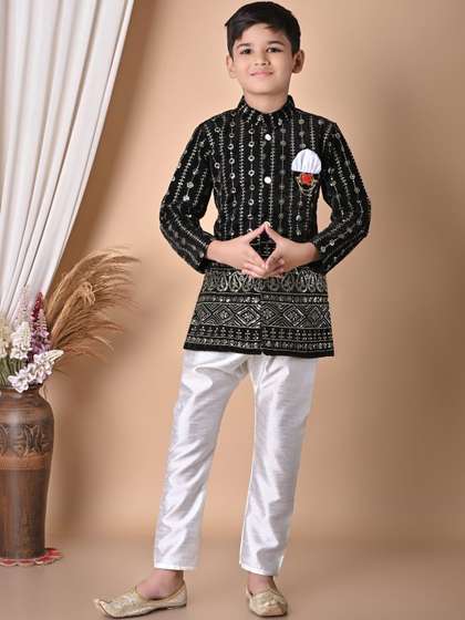 SK DRESSES Boys Coat
                      with Pyjamas
