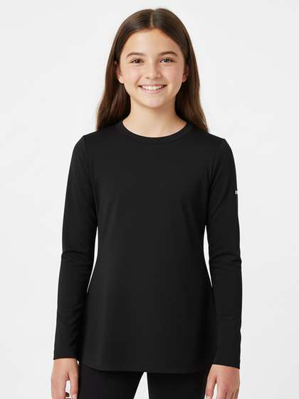 mackly Girls Sports
                    Modest Top - Black