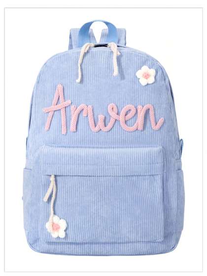 Tinytot Unisex Kids
                      Typography Applique Backpack