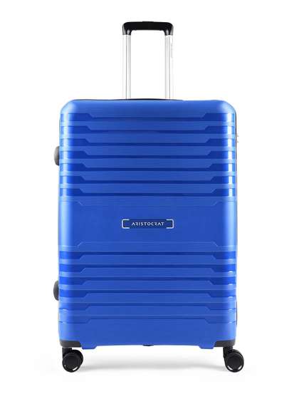 Harbor Blue Large
                        Polypropylene Hard Luggage 76 cm Check-in
                        Trolley Bag with 8-Wheel