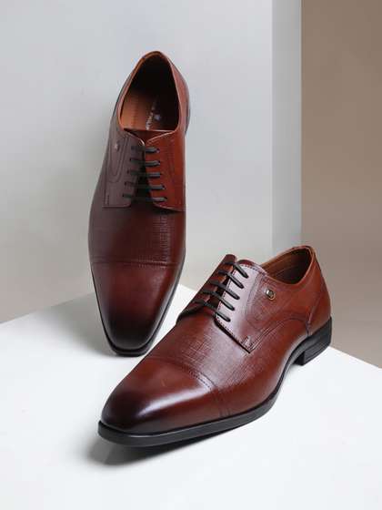 Louis Philippe Men
                        Premium Leather Breathable Anti Slip with Heel
                        Formal Derby Shoes