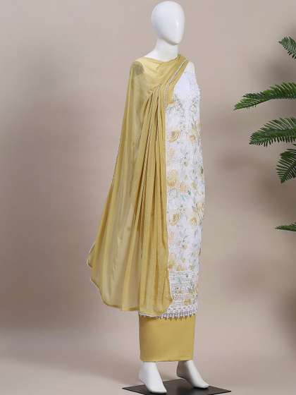 Biba Printed
                        Unstitched Dress Material