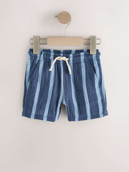 NEXT Boys Striped Pure
                    Cotton Shorts