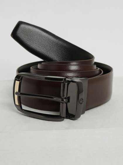Louis Philippe Men
                      Italian Leather Dual Tone Zinc Alloy Buckle Formal
                      Reversible Belt