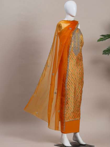Biba Printed
                          Unstitched Dress Material