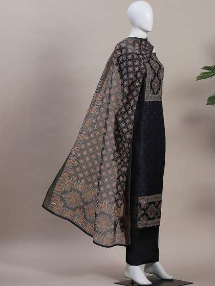 Biba Embroidered
                        Unstitched Dress Material