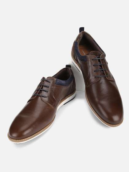 Louis Philippe Men
                          Premium Leather Breathable Anti Slip Flat Heel
                          Casual Lace Up Shoes