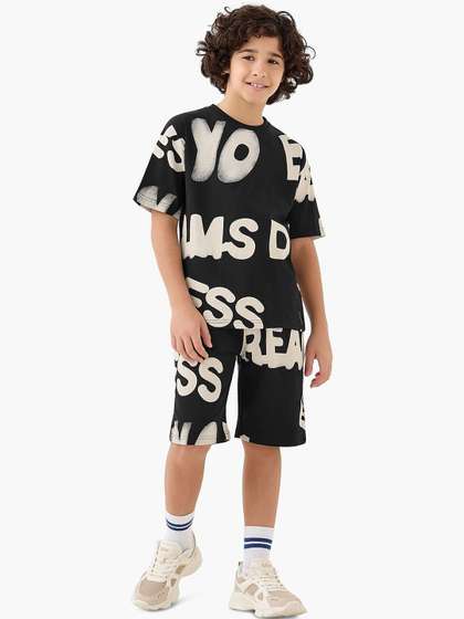 Juniors by Babyshop Boys
                    Typography Printed Shorts
