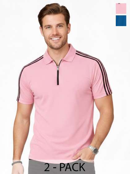 RuledBySun Men Dri-FIT Polo Collar Slim Fit T-shirt