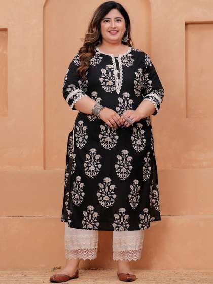 Wilshire Women
                          Ethnic Motifs Printed Floral Kurta