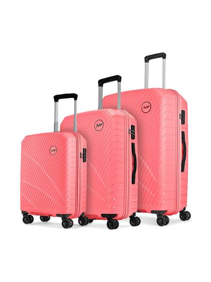 Skybags Set Of 3
                        Textured Hard-Sided Trolley Bags