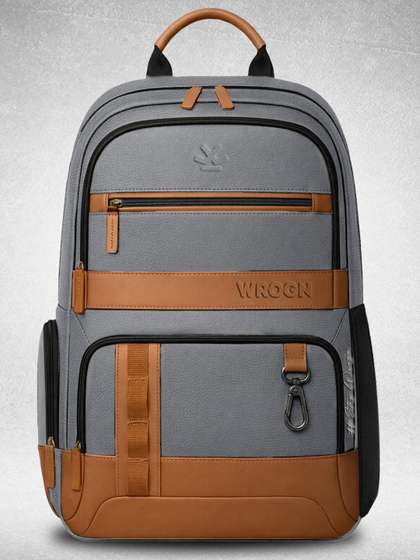 WROGN Unisex Brand
                        Logo Backpack with Anti-Theft