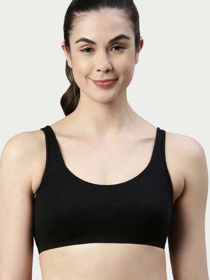 Enamor Non-Padded
                        Wirefree & High Coverage Low Impact Sports
                        Bra Sb06