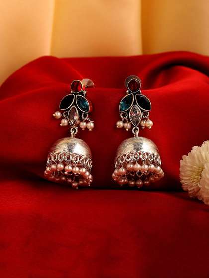 Biba Dome Shaped
                        Jhumkas Earrings