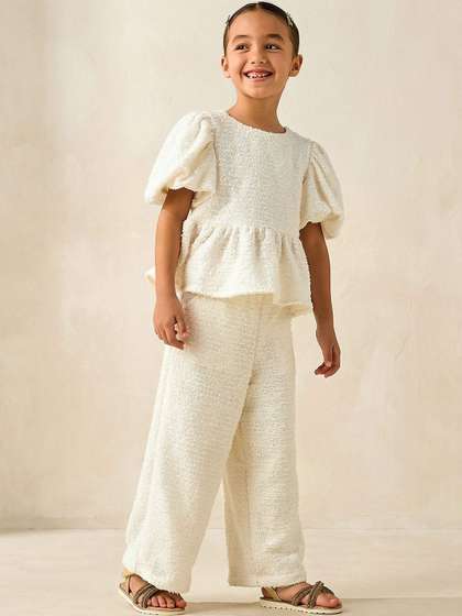 Juniors by Babyshop
                        Girls Embellished Top with Trousers