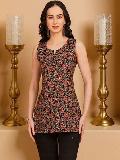 Missethic Floral
                          Printed Pure Cotton Kurti
