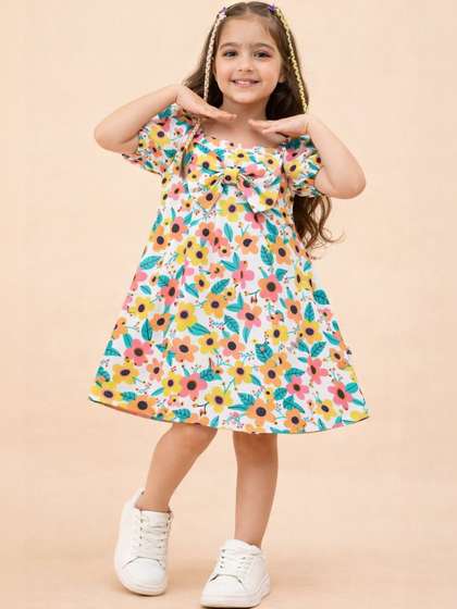 StyloBug Floral Print
                    A-Line Dress