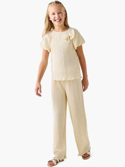Juniors by
                          Babyshop Girls Dyed Top with Trousers