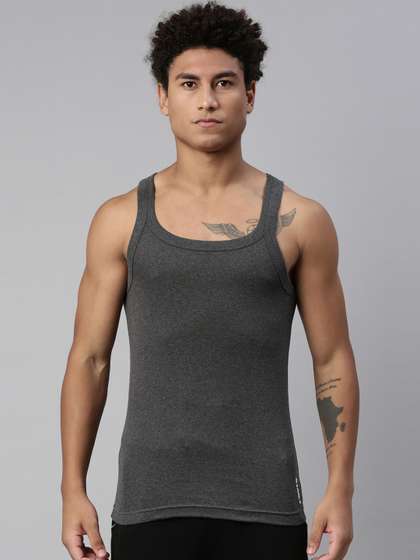 Levis Men Solid
                          Square Neck Sleeveless Pure Cotton Rib Easy
                          Tuck Sports Vest