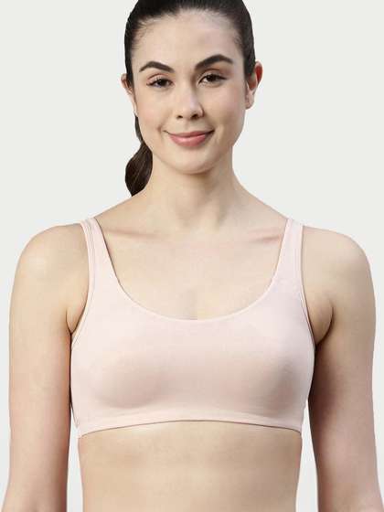 Enamor Non-Padded
                        Wirefree & High Coverage Low Impact Sports
                        Bra Sb06