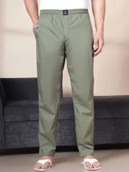 URBAN SCOTTISH
                        Cotton Mid-Rise Straight Lounge Pants