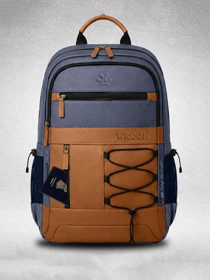 WROGN Unisex Brand
                        Logo Backpack with Anti-Theft