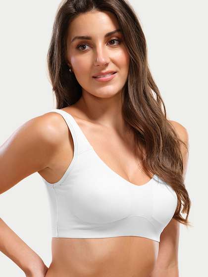 Enamor Wirefree
                          Full Coverage Cotton Lounge Pop-On Bra A106