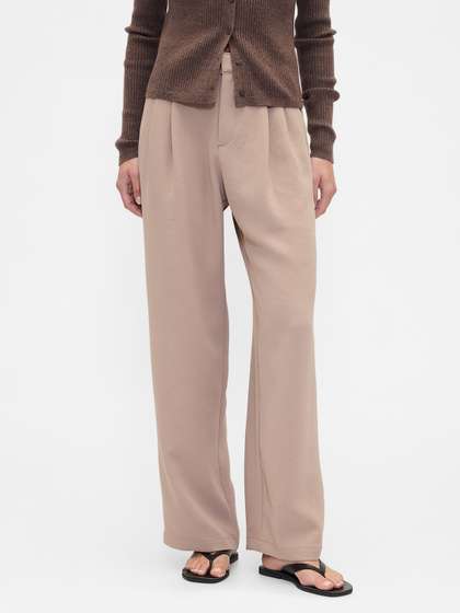 GAP Women Relaxed
                        Fit Pleated Trousers