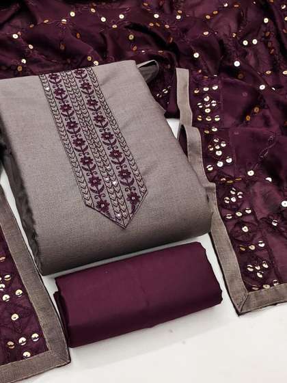 Dhaaga Ghar
                        Embroidered Unstitched Dress Material