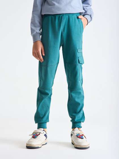 Dotokids Kids Cotton
                    Rich Cargo Joggers With Adjustable Waist