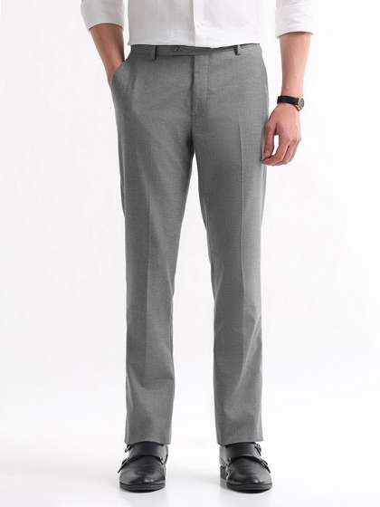 Arrow Men Hudson
                        Tailored Fit Formal Trousers