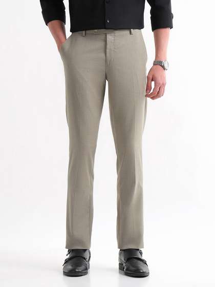 Arrow Men Hudson
                        Tailored Fit Formal Trousers