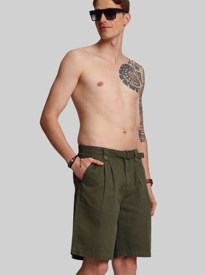Bene Kleed Men
                        Regular Fit pleated korean style Casual Shorts