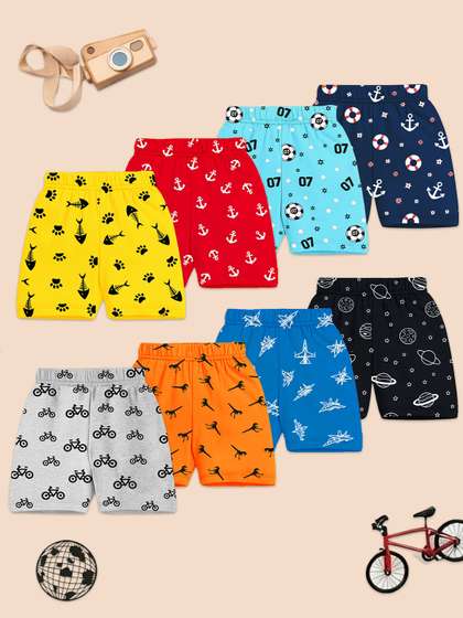 YK Boys Conversational
                      Printed Shorts