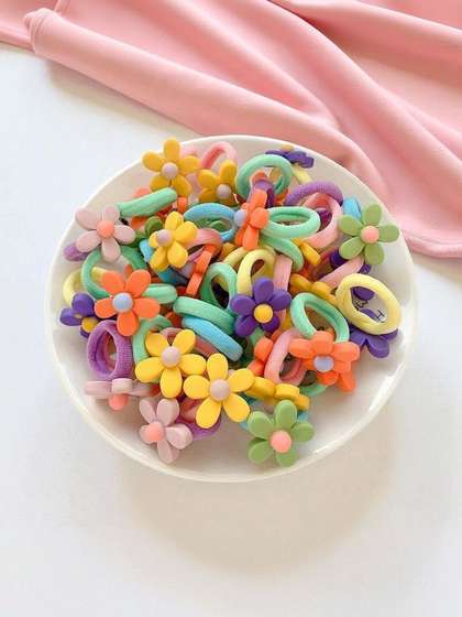 NEOBABY Girls
                    Embellished Ponytail Holders