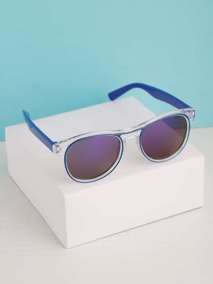 PASSION PETALS Unisex
                    Kids Mirrored Round Sunglasses with