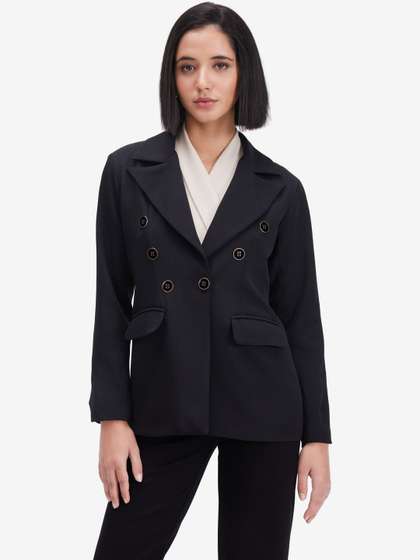 Strong And Brave
                        Notched Lapel Double-Breasted Blazers