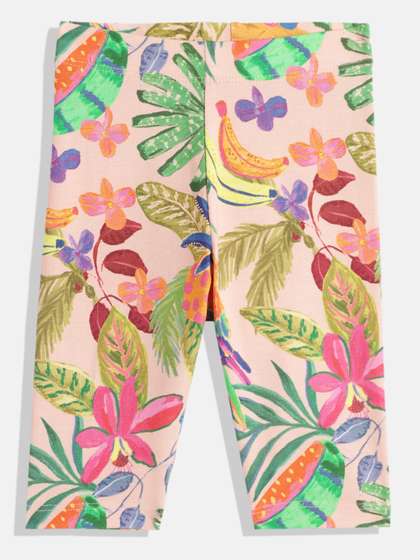 NEXT Girls Floral
                    Printed Ankle Length Leggings