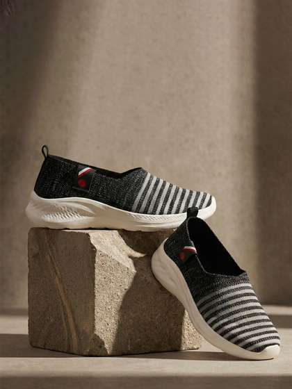 Action Plus Women
                        Striped Slip-On Sneakers