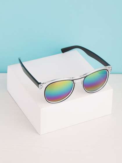 PASSION PETALS Unisex
                    Kids Mirrored Round Sunglasses